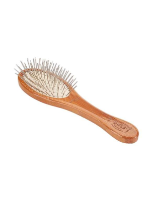 Dark Bamboo - Bass Brushes- Style & Detangle Pet Brush - Small