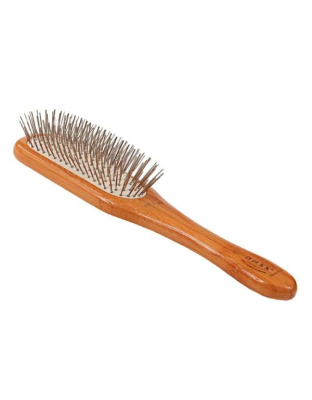 Dark Bamboo1 - Bass Brushes- Style & Detangle Pet Brush - Medium