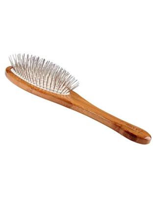 Dark Bamboo - Bass Brushes- Style & Detangle Pet Brush - Large