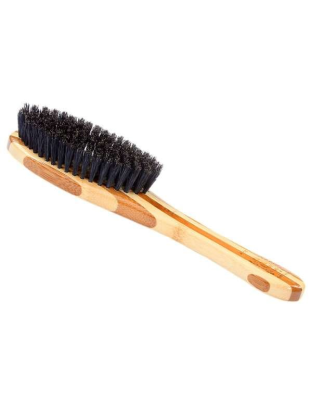 Dark Bamboo - Bass Brushes- Style & Detangle Pet Comb Pure Bamboo Handle