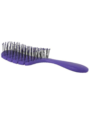 Lavender - Bass Brushes- The BIO-FLEX  Detangling Hair Brush Leaf Shape