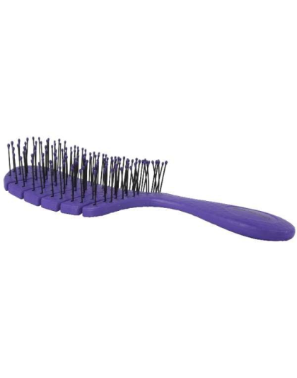 Lavender - Bass Brushes- The BIO-FLEX  Detangling Hair Brush Leaf Shape