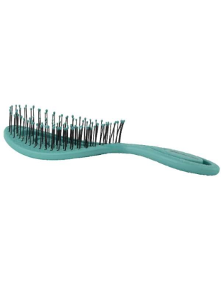 Teal - Bass Brushes- The BIO-FLEX Swirl Detangling Pet Brush Swirl Shape