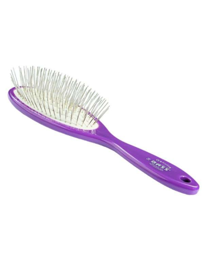 Royal Purple - Bass Brushes- Style & Detangle Pet Brush - Large