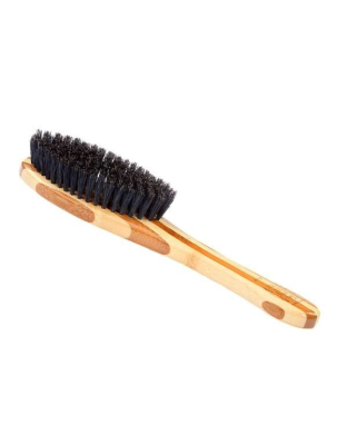 Striped Bamboo1 - Bass Brushes- Shine & Condition Pet Brush  - Full