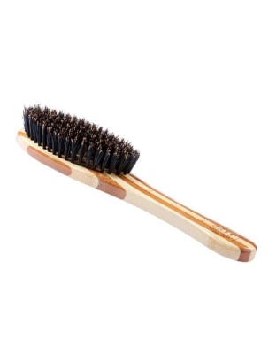 Striped Bamboo - Bass Brushes- Shine & Condition Pet Brush  - Full