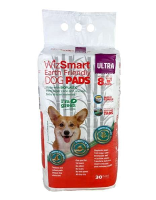 WizSmart Earth Friendly Dog Pads Ultra 30 Count 4 Pack - 30 Count