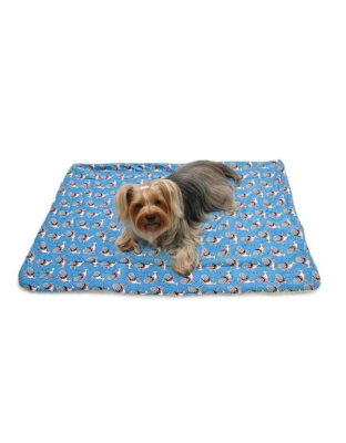 Blue - Ultra Soft Minky/Plush Silly Sharks Blanket - One Size