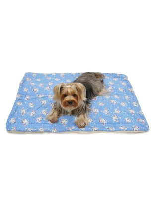 Light Blue - Snowman & Snowflakes Flannel/Ultra-Plush Blanket - One Size