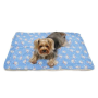 Light Blue - Snowman & Snowflakes Flannel/Ultra-Plush Blanket - One Size