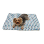 Blue - Blue & Gray Hearts Fleece/Plush Blanket - One Size