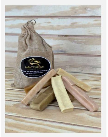 Milky White - Nak Chews 5 lbs - 5 lb Bag