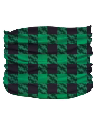 Green - Buffalo Plaid Pup Scruff - Tiny