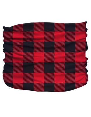 Red,Black - Buffalo Plaid Pup Scruff - Tiny
