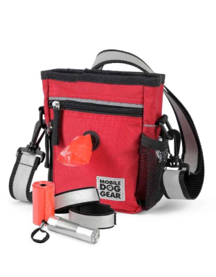 Red - Mobile Dog Gear Day/Night 6 Piece Walking Bag