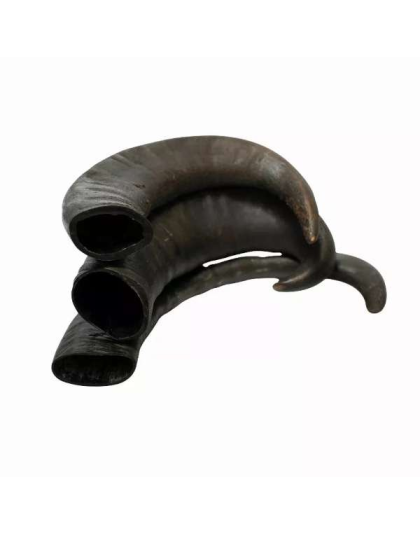 Black - WATER BUFFALO HORN-100% Natural, Long-Lasting, Grain-Free, Gluten-Free, Dog Dental Treats & Chews-2 COUNT-15 oz - Large
