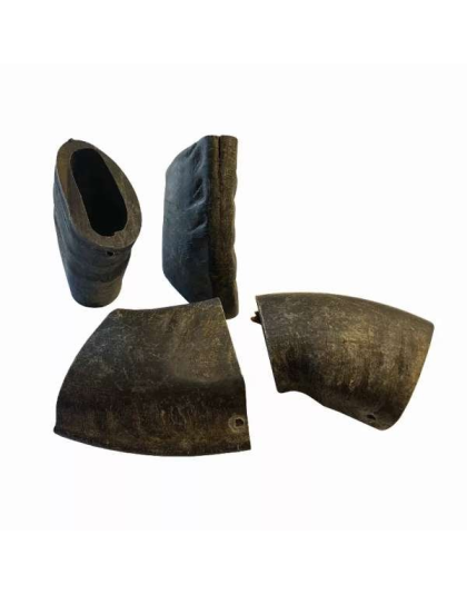Black - WATER BUFFALO HORN TUFFIE- 100% Natural Dog Treat & Chews, Grain-Free, Gluten-Free, Dog Chewing Dental Toys, 2 COUNT, 7.5 oz - Medium