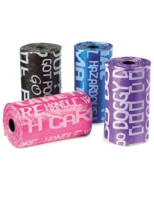 Grafitti - Clean Go Pet Waste Bags 8 Rolls Grafitti