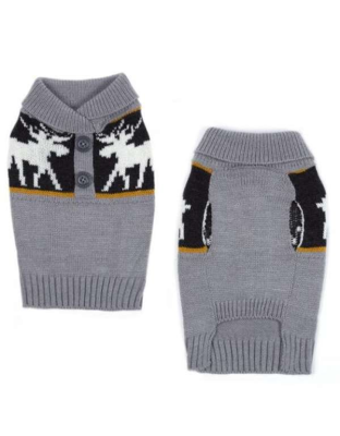 Gray - CC Shawl Collar Sweater - Small