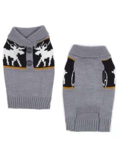 Gray - CC Shawl Collar Sweater - Small