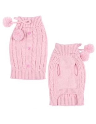 Pink - ES Cable Sweater - Small