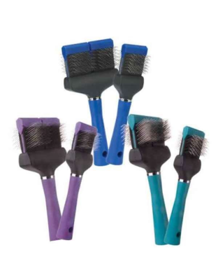 Purple - MGT Slicker Brush Double Flex Soft  - Double