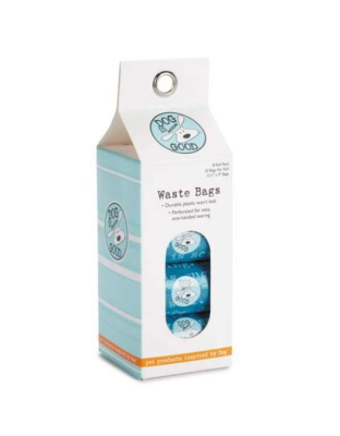 Blue - Dog is Good Dogism Waste Bag 8Pack  - 8 Pack