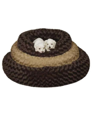 Oatmeal - SP Swirl Plush Donut Bed - 32in