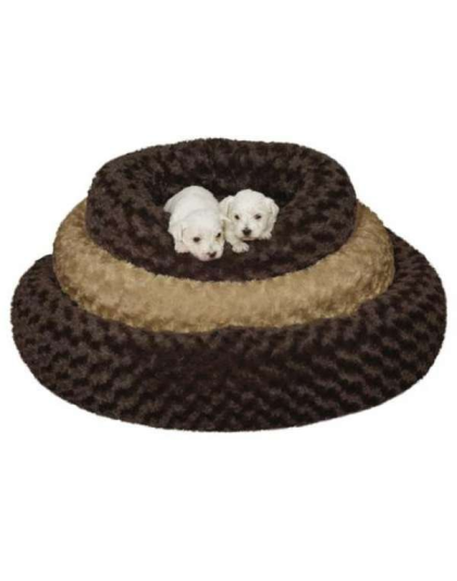 Oatmeal - SP Swirl Plush Donut Bed - 32in