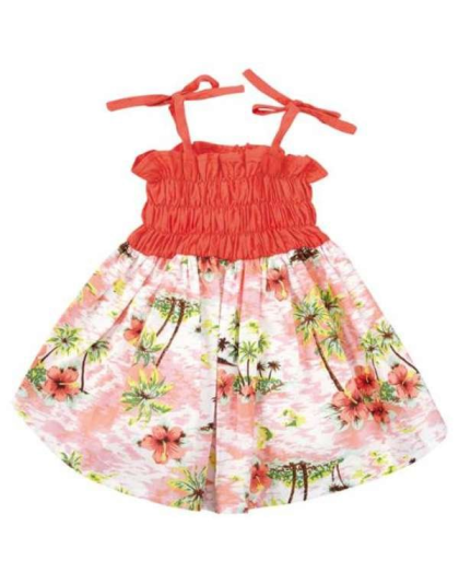 Orange - CC Hawaiian Breeze Sundress - Small Medium