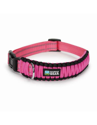 Pink - GG Reflective Paracord Collar - Medium