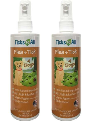 All Natural Flea & Tick 4 Dogs 8oz (2 pack) - 8oz