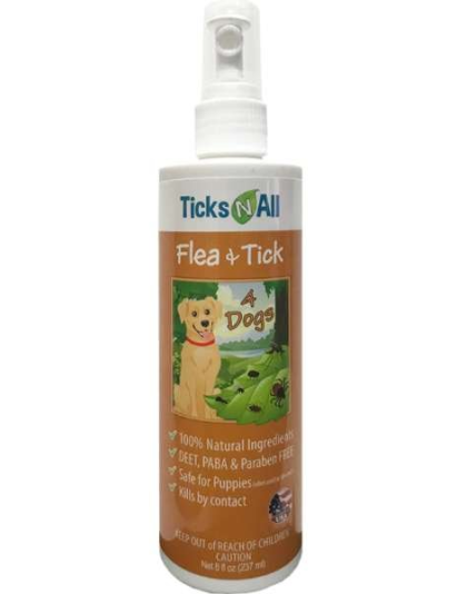 All Natural Flea & Tick 4 Dogs 8oz  - 8oz