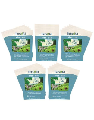 All Natural Flea and Tick Wipes 4 Cats (25 count.) - 25 count