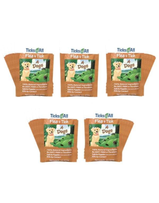 All Natural Flea and Tick Wipes 4-Dogs (25 count.) - 25 count
