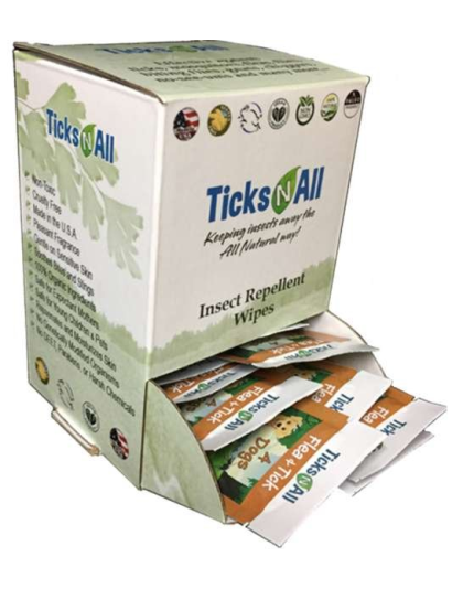 All Natural Flea and Tick Wipes 4-Dogs (50 count.) - 50 count
