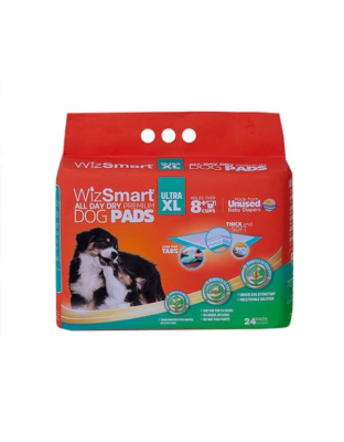 WizSmart All Day Dry Dog Pads Ultra XL 24 Count - 24 Count (Ultra XL)