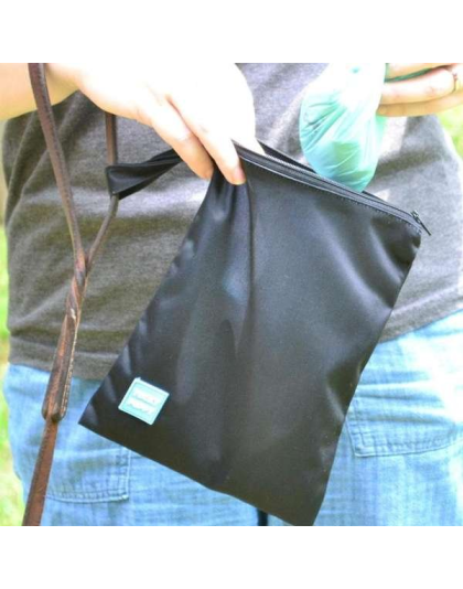 Black - Black Yucky Puppy Dog Poop Bag Holders- Extra Large Size - 6.75x9.25