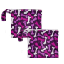 Pink/Purple - Pink-Purple Bone Yucky Puppy Dog Poop Bag Holders- Standard Size - 6.75x6.25