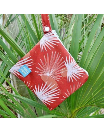 Red - Palm Yucky Puppy Dog Poop Bag Holders  - 6.75x6.25