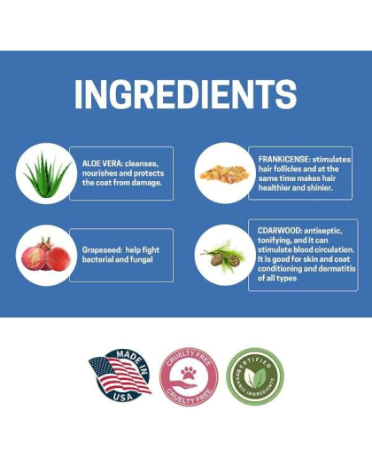 Blue - All-Natural Dog Shampoo (5 Treatment Options Available) - 16 oz