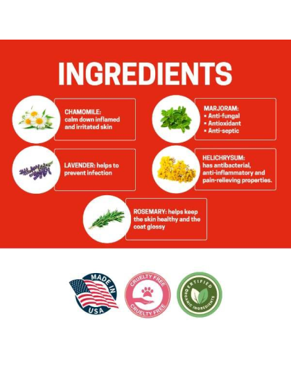 Red - All-Natural Dog Shampoo (5 Treatment Options Available) - 16 oz
