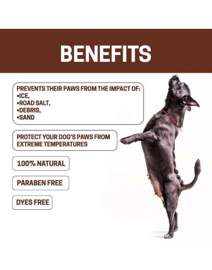 Brown - All-Natural Dog Paw Balm 0.15 oz - 0.15 oz
