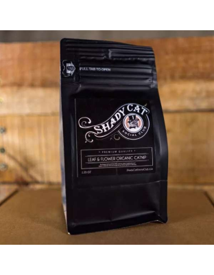 black bag - Premium Organic Leaf & Flower Catnip - 1.25 oz.