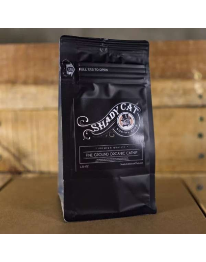 black bag - Premium Organic Fine Ground Catnip - 1.25 oz.
