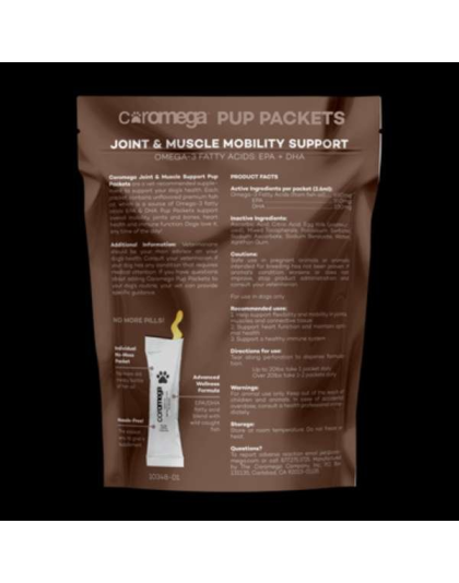 Coromega Pup Packets Omega-3 Joint & Muscle Mobility Support - 30 Pieces