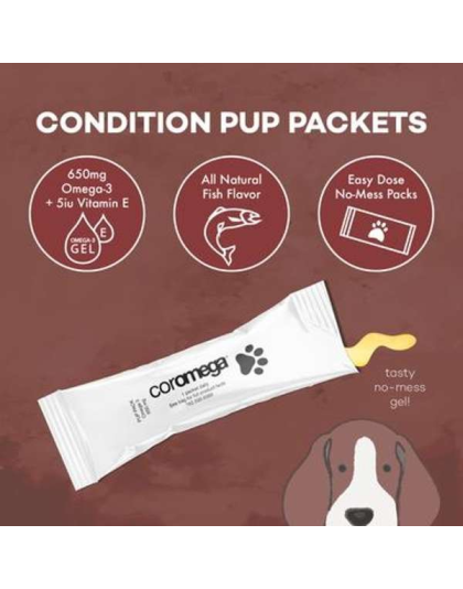Coromega Pup Packets Omega-3 Skin & Immune Support - 30 Pieces
