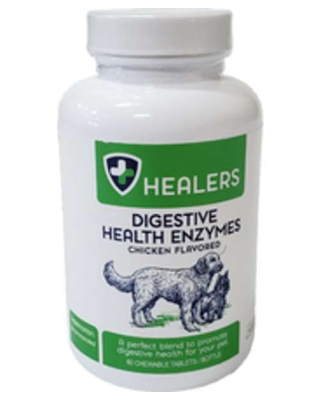 Digestive Health Enzymes - Chicken Flavored - 60 chews