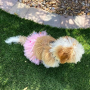 Pink - Pink Pom Pom Dog Tutu Skirt (XXL) - XXL