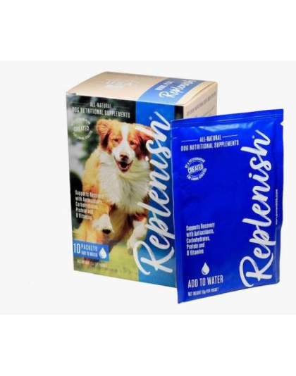 Brown - Replenish Dog Water Supplement (10 pack) - 15g/packet